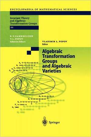 Algebraic Transformation Groups and Algebraic Varieties: Proceedings of the conference Interesting Algebraic Varieties Arising in Algebraic Transformation Group Theory held at the Erwin Schrödinger Institute, Vienna, October 22–26, 2001 de Vladimir Leonidovich Popov