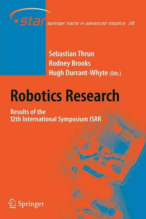 Robotics Research: Results of the 12th International Symposium ISRR de Sebastian Thrun