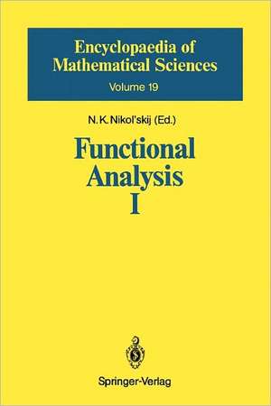 Functional Analysis I: Linear Functional Analysis de Yu.I. Lyubich