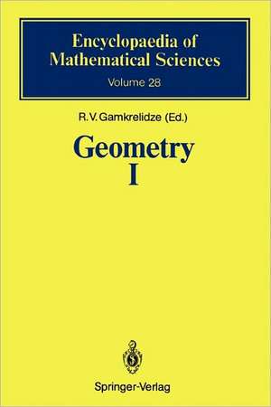 Geometry I: Basic Ideas and Concepts of Differential Geometry de R.V. Gamkrelidze