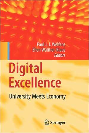 Digital Excellence: University Meets Economy de Paul J.J. Welfens