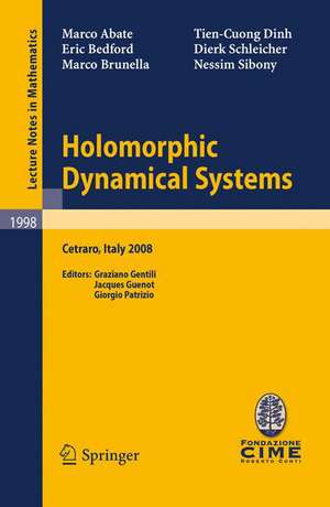 Holomorphic Dynamical Systems: Lectures given at the C.I.M.E. Summer School held in Cetraro, Italy, July 7-12, 2008 de Nessim Sibony