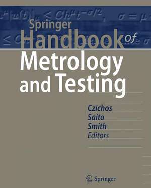 Springer Handbook of Metrology and Testing de Horst Czichos