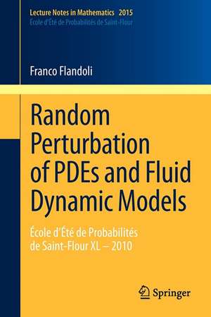 Random Perturbation of PDEs and Fluid Dynamic Models: École d’Été de Probabilités de Saint-Flour XL – 2010 de Franco Flandoli