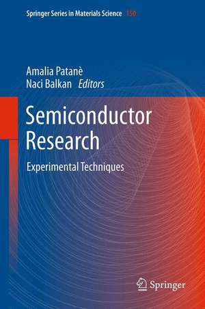 Semiconductor Research: Experimental Techniques de Amalia Patane