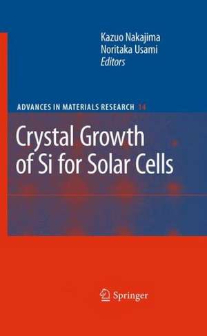 Crystal Growth of Silicon for Solar Cells de Kazuo Nakajima