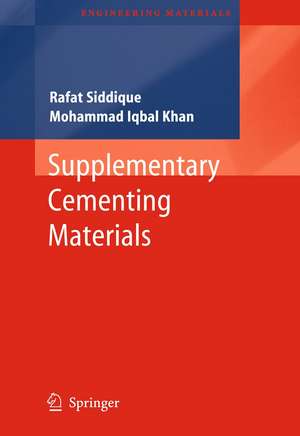 Supplementary Cementing Materials de Rafat Siddique