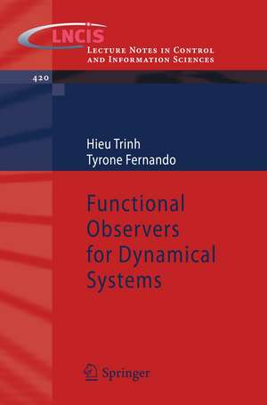 Functional Observers for Dynamical Systems de Hieu Trinh