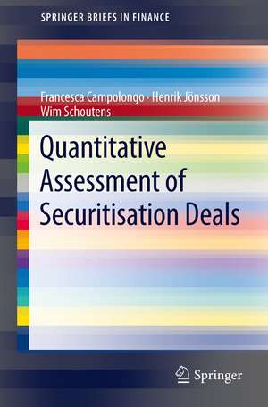 Quantitative Assessment of Securitisation Deals de Francesca Campolongo