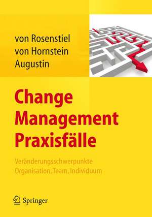 Change Management Praxisfälle: Veränderungsschwerpunkte Organisation, Team, Individuum de Lutz von Rosenstiel