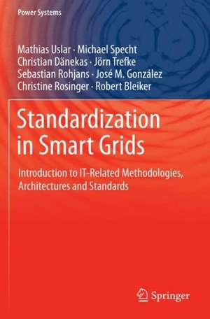 Standardization in Smart Grids: Introduction to IT-Related Methodologies, Architectures and Standards de Mathias Uslar