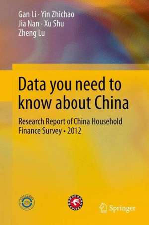 Data you need to know about China: Research Report of China Household Finance Survey•2012 de Li Gan