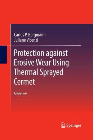 Protection against Erosive Wear using Thermal Sprayed Cermet: A Review de Carlos P. Bergmann