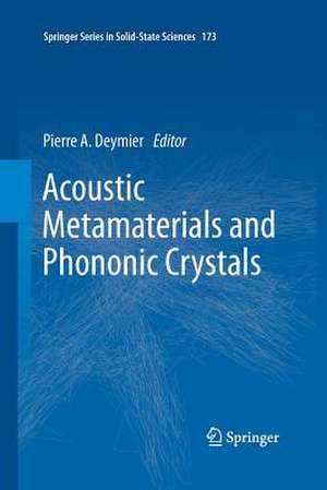 Acoustic Metamaterials and Phononic Crystals de Pierre A. Deymier