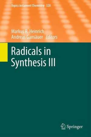 Radicals in Synthesis III de Markus Heinrich