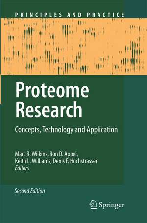 Proteome Research: Concepts, Technology and Application de M.R. Wilkins