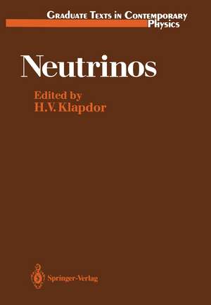 Neutrinos de Hans V. Klapdor