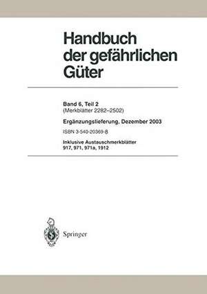 Handbuch der gefährlichen Güter de H.F. Bender