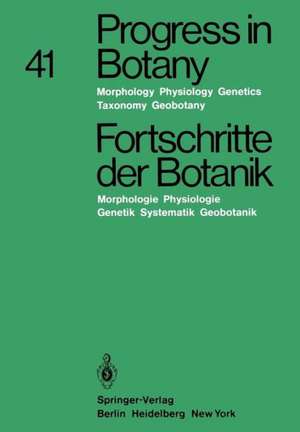 Progress in Botany / Fortschritte der Botanik: Morphology · Physiology · Genetics Taxonomy · Geobotany / Morphologie · Physiologie · Genetik Systematik · Geobotanik de Heinz Ellenberg