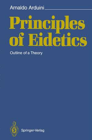 Principles of Eidetics: Outline of a Theory de Arnaldo Arduini