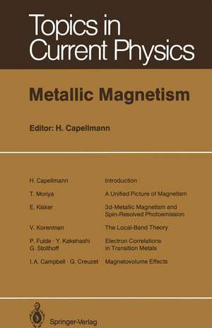 Metallic Magnetism de I.A. Campbell