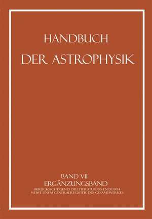 Ergänzungsband: Berücksichtigend die Literatur bis ende 1934 nebst einem Generalregister des Gesamtwerkes de K. W. Meissner