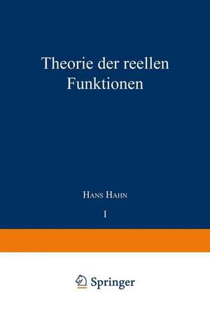 Theorie der reellen Funktionen de NA Hahn