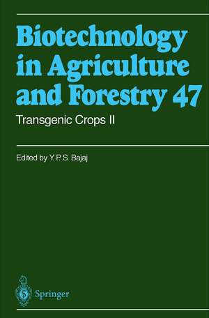 Transgenic Crops II de Y. P. S. Bajaj