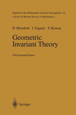 Geometric Invariant Theory de David Mumford