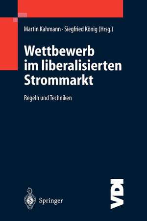 Wettbewerb im liberalisierten Strommarkt: Regeln und Techniken de Martin Kahmann