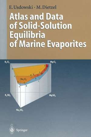 Atlas and Data of Solid-Solution Equilibria of Marine Evaporites de Eberhard Usdowski