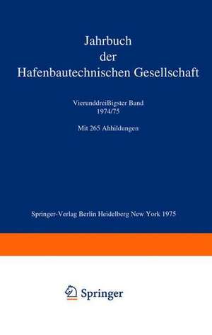 Jahrbuch der Hafenbautechnischen Gesellschaft de Arved Bolle