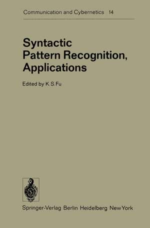 Syntactic Pattern Recognition, Applications de K.S. Fu