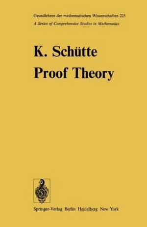 Proof Theory de K. Schütte