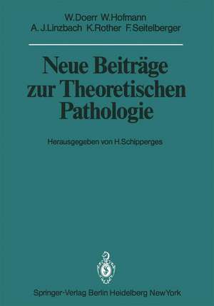 Neue Beiträge zur Theoretischen Pathologie de W. Doerr