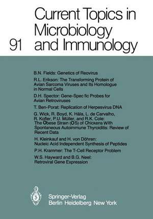 Current Topics in Microbiology and Immunology de W. Henle