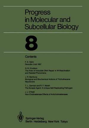 Progress in Molecular and Subcellular Biology de J. R. Bamburg