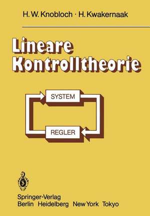 Lineare Kontrolltheorie de H. W. Knobloch