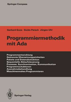 Programmiermethodik mit Ada de Gerhard Goos