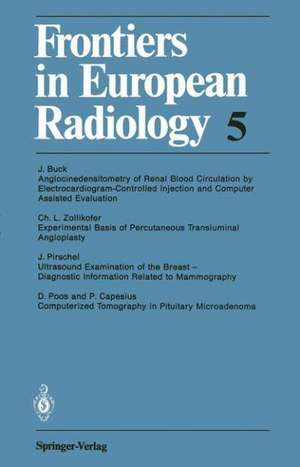 Frontiers in European Radiology de J. Buck