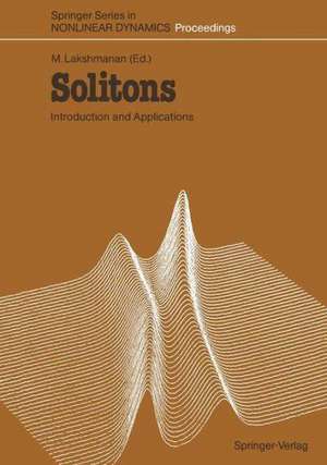 Solitons: Introduction and Applications de Muthusamy Lakshmanan