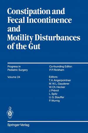 Constipation and Fecal Incontinence and Motility Disturbances of the Gut de Jotaro Yokoyama