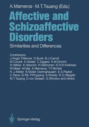 Affective and Schizoaffective Disorders: Similarities and Differences de J. Angst