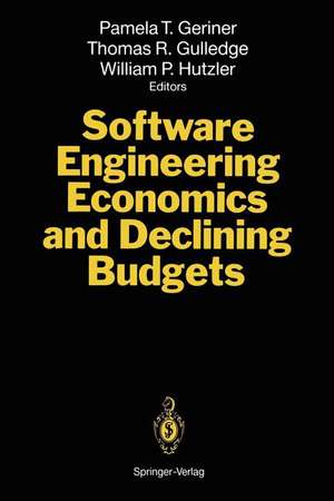 Software Engineering Economics and Declining Budgets de Pamela T. Geriner