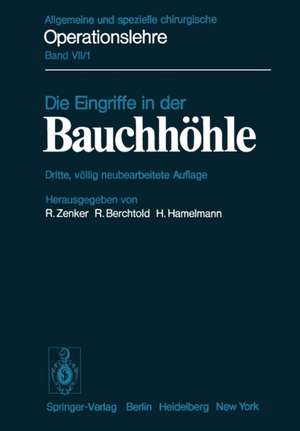 Die Eingriffe in der Bauchhöhle de R. Zenker