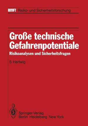 Große technische Gefahrenpotentiale: Risikoanalysen und Sicherheitsfragen de S. Hartwig