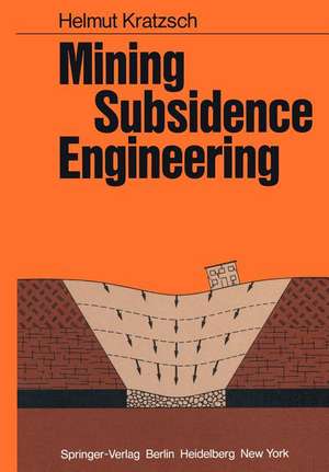 Mining Subsidence Engineering de H. Kratzsch