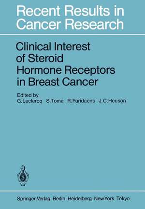 Clinical Interest of Steroid Hormone Receptors in Breast Cancer de G. Leclercq