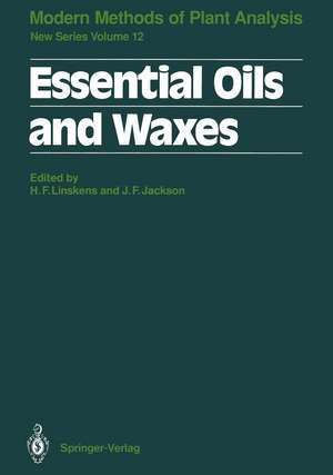 Essential Oils and Waxes de Hans F. Linskens