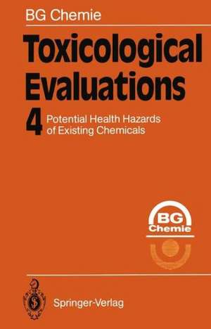 Toxicological Evaluations de Kenneth A. Loparo